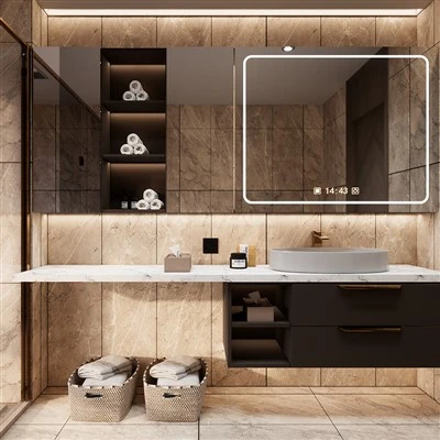 Armoire à serviettes murale pour salle de bain