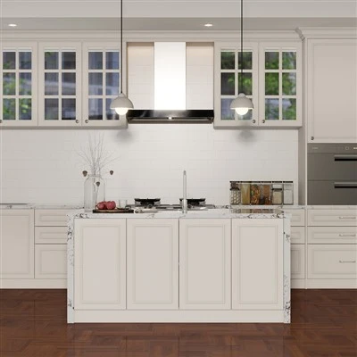 Armoire de cuisine en bois blanc